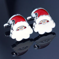 boutons-de-manchette-pere-noel-vintage