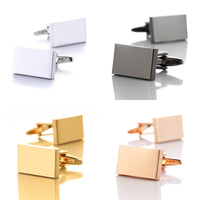boutons-de-manchette-rectangulaires-en-metal-uni-vintage