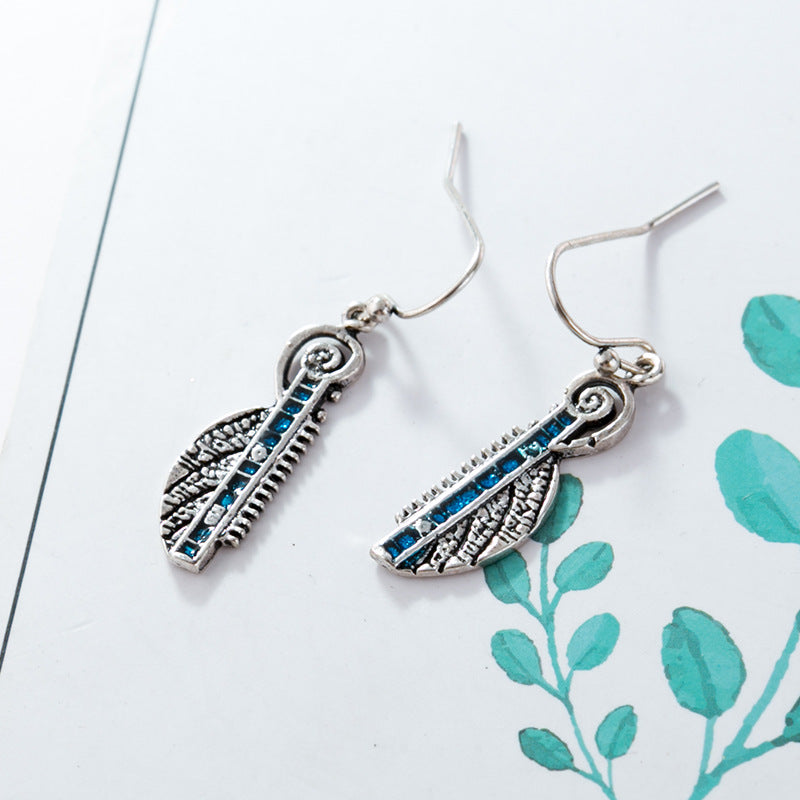 Boucles D'Oreilles Vintage Clip (à Pince) - Marque Modes - Argenté - Occasion