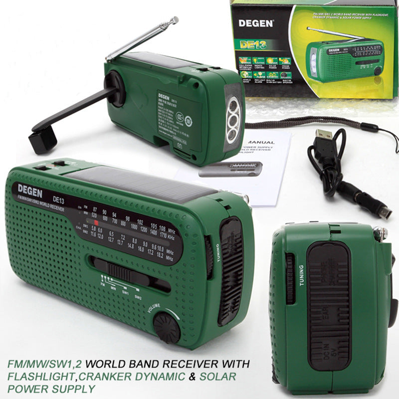 radio-portative-rechargeable-solaire-a-manivelle