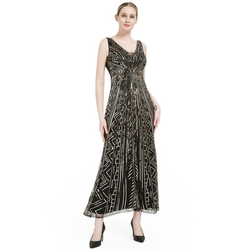 Robe Grande Taille Charleston Ecru | Mode Vintage