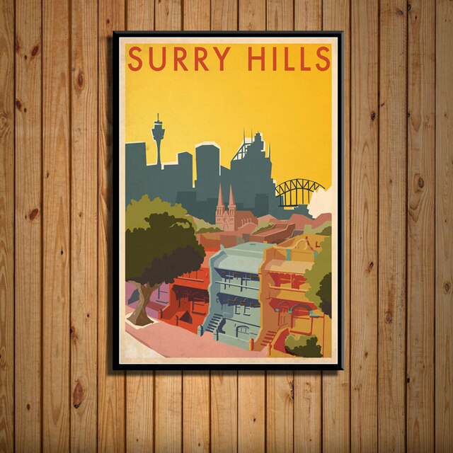 Affiche Ville Vintage