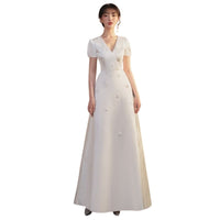 Mariage-Robe-Style-Charleston-pour-Longueur-Dessus-du-Genoux