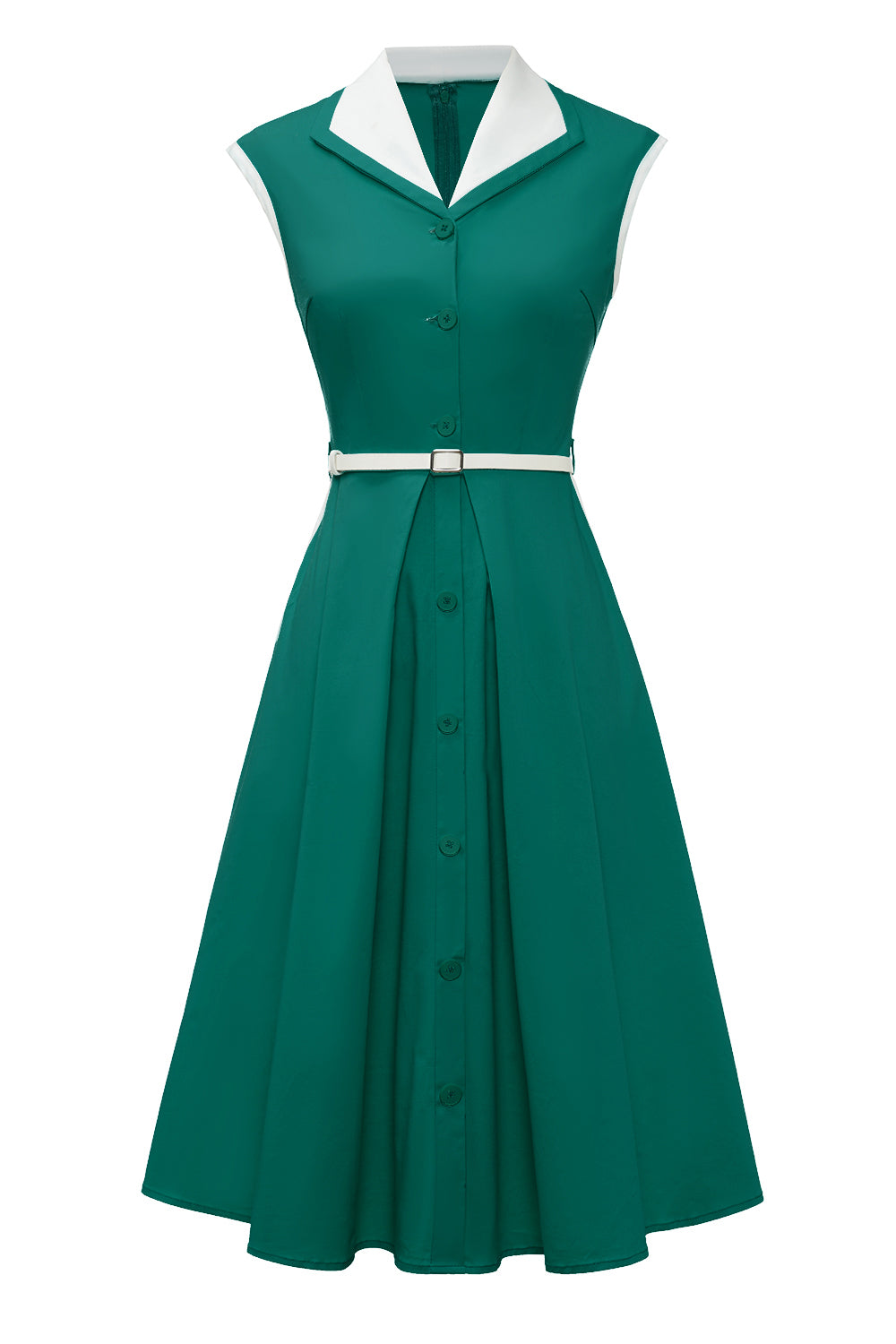 Robe vintage années 70 80 vert - Mode femme