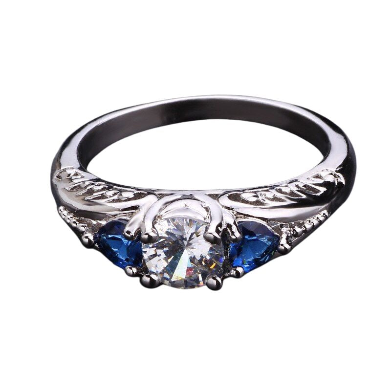 Bague Fiançailles Ancienne Mode Vintage - Main Image