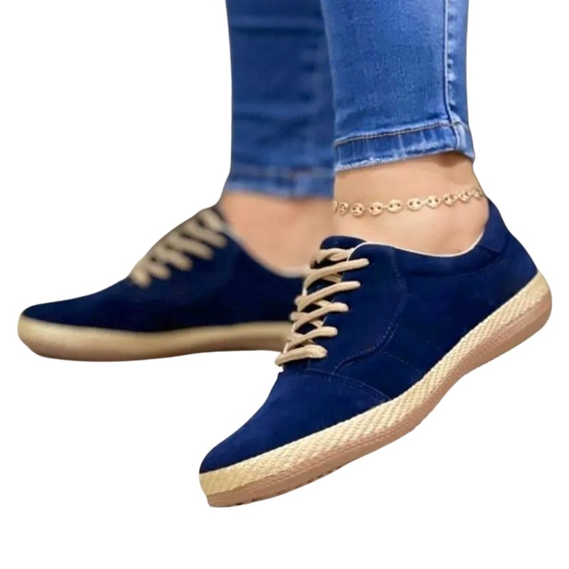 chaussure-basse-femme-lacet-en-daim-annee-80