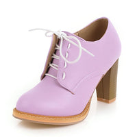 chaussures-annee-80-derbies-roses-talons