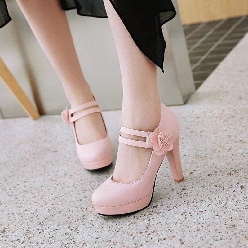 Chaussures Noires Style Babydoll - Pour Fille - En Cuir Avec Cœur Métallique - Neuf Sans étiquette - Fabriqué En Chine