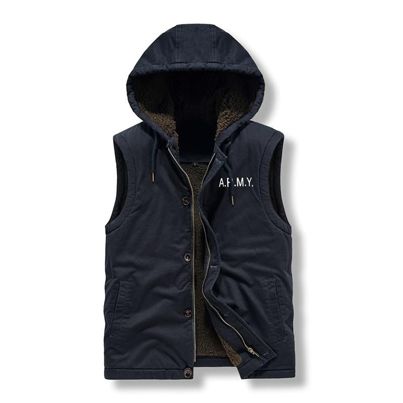 Veste Polaire épaisse à Capuche Sherpa Pour Homme - Grande Taille, Fermeture éclair, Chaude Et Douce Pour L'automne Et L'hiver - 9
