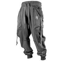 pantalon-decontracte-imprime-cordon-vintage