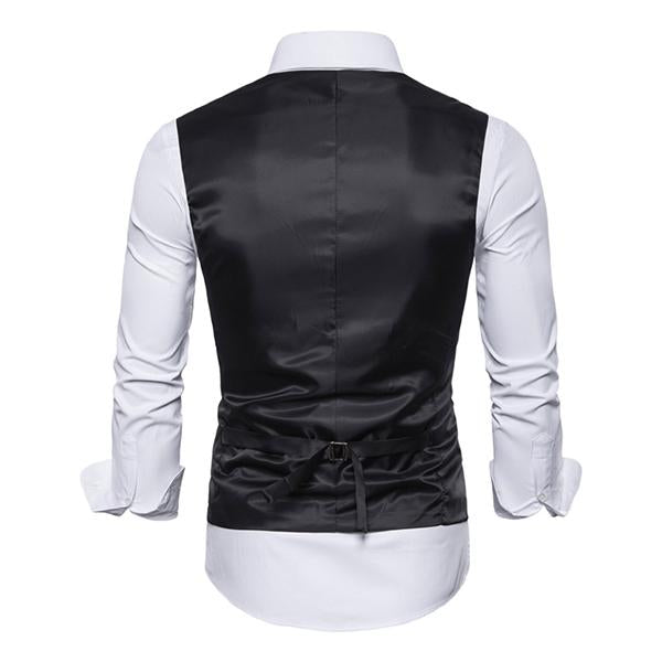 Gilet De Costume Homme Tendance UnoSheng Gilet Pour Homme Noir Vintage à Double Boutonnage - Gilet De Veste Steampunk Homme Gilet De Costume Homme Tendance UnoSheng Gilet Pour Homme Noir Vintage à Double Boutonnage - Gilet De Veste Steampunk Homme