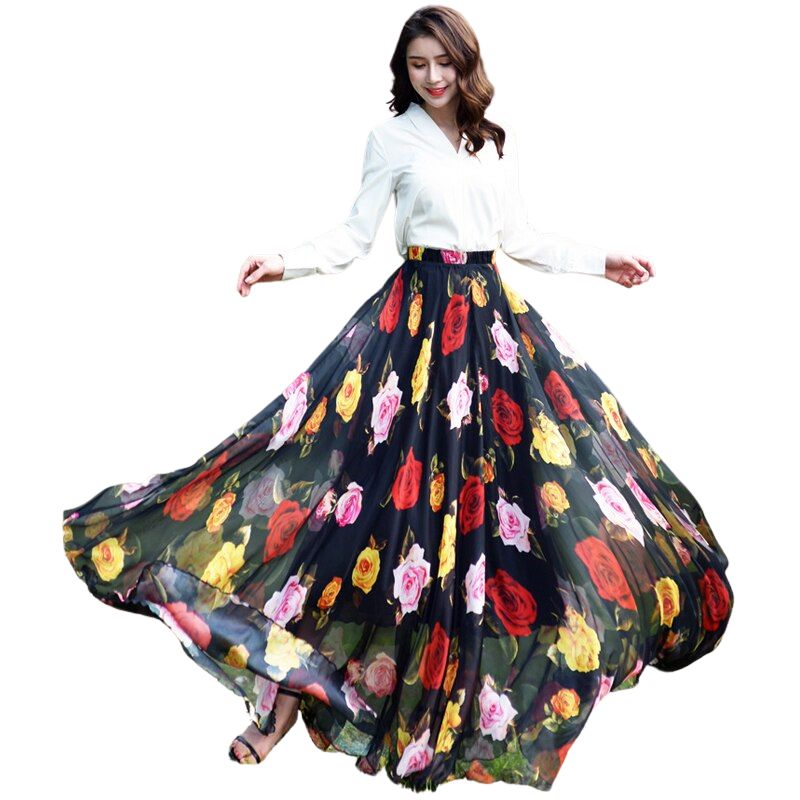 Vêtement Année 50 Jupe Fleur - Vintage Nation Vêtement Année 50 Jupe Fleur - Vintage Nation
