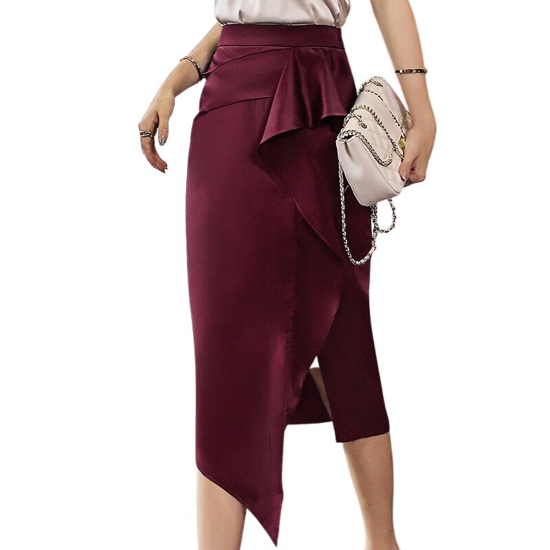 Jupe Longue Fendue Devant Vintage | Mode Vintage