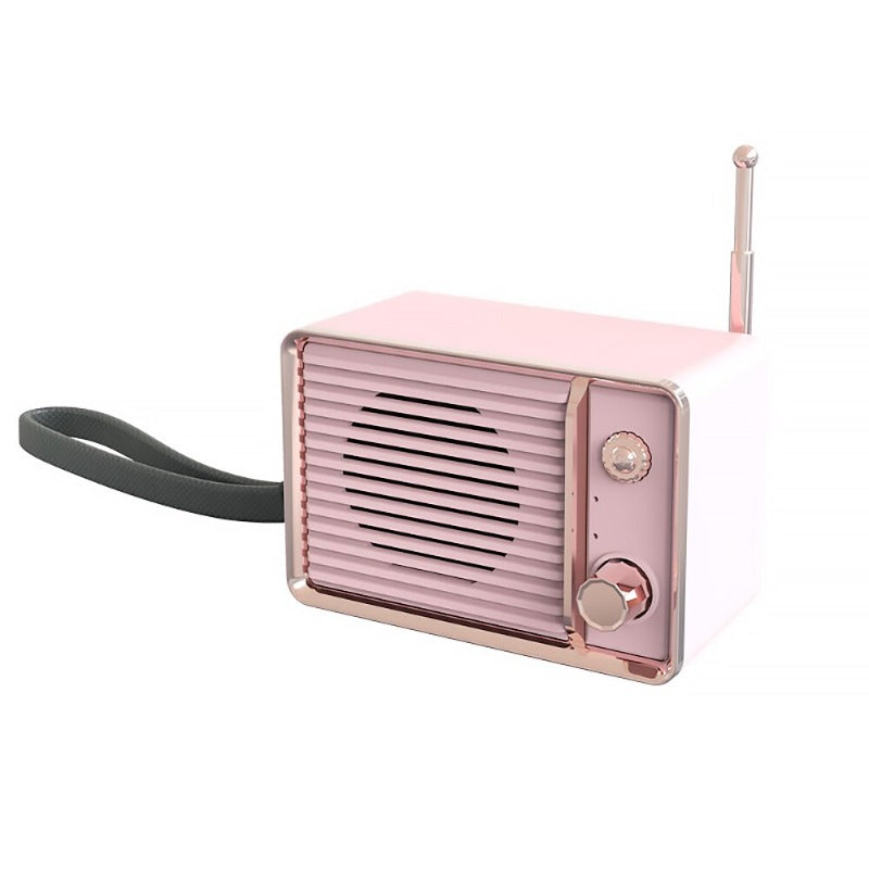 Radio Portable Haut-parleurs Bluetooth Faits à la Main Rétro en Bois