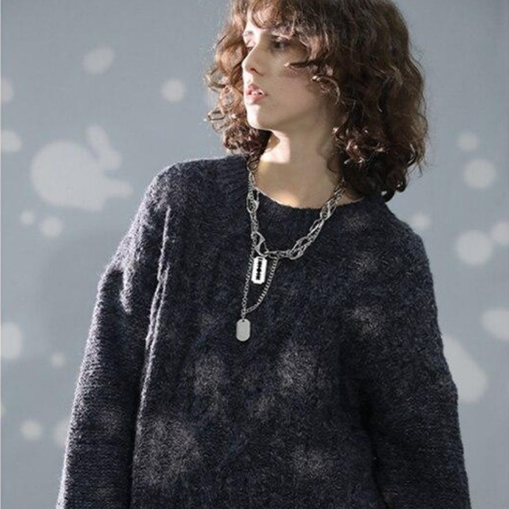 Pull torsade Annee 80 Mode Vintage