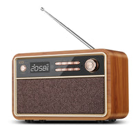 radio-reveil-vintage-bois
