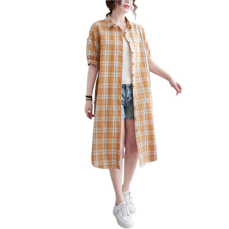 Robe Chemisier Vintage Léonard - Taille 40/42 (L), Multicolore, Coton/élasthanne, Très Bon état