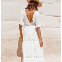 robe-longue-blanche-vintage-dentelle