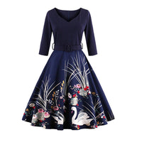 robe-noel-femme-vintage