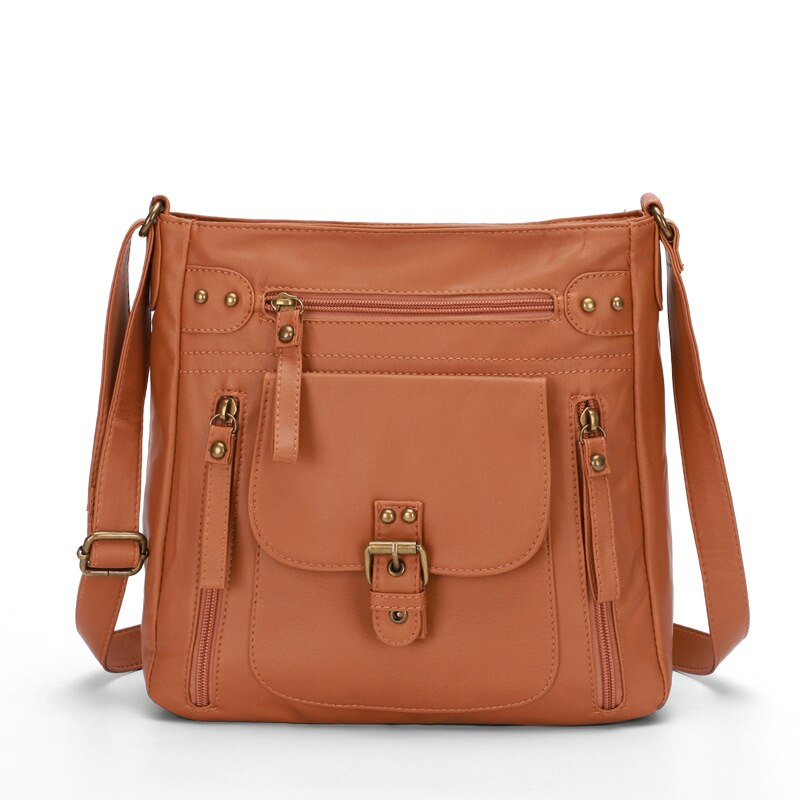 Sac Cartable En Cuir Marron FOSSIL Pour Homme - Occasion En Parfait état - Fermetures éclair Et Magnétique