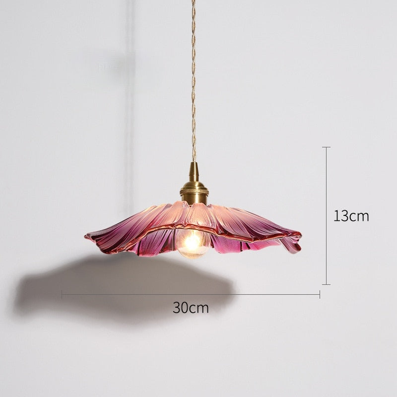 suspension-retro-lustre-nacre-fleurie-mesure
