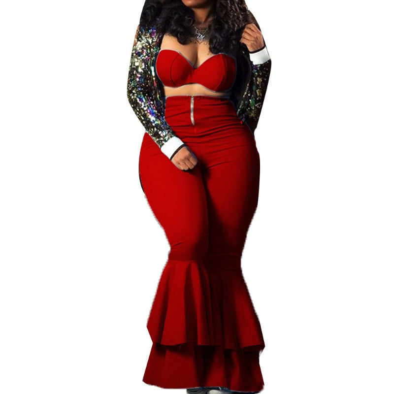 tenue-annee-80-femme-ronde