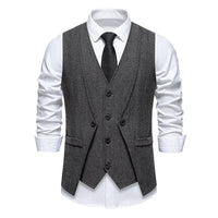 Faux Gilet de Costume deux Pièces pour Homme