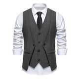 Faux Gilet de Costume deux Pièces pour Homme