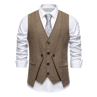 Faux Gilet de Costume deux Pièces pour Homme