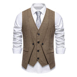 Faux Gilet de Costume deux Pièces pour Homme
