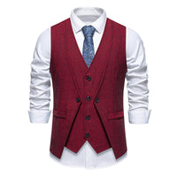 Faux Gilet de Costume deux Pièces pour Homme