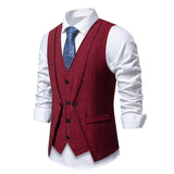 Faux Gilet de Costume deux Pièces pour Homme