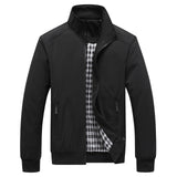 Veste vintage unie à col montant