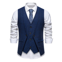 Faux Gilet de Costume deux Pièces pour Homme