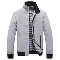 Veste vintage unie à col montant