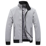 Veste vintage unie à col montant