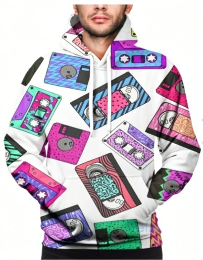 Sweat Capuche Style Année 80