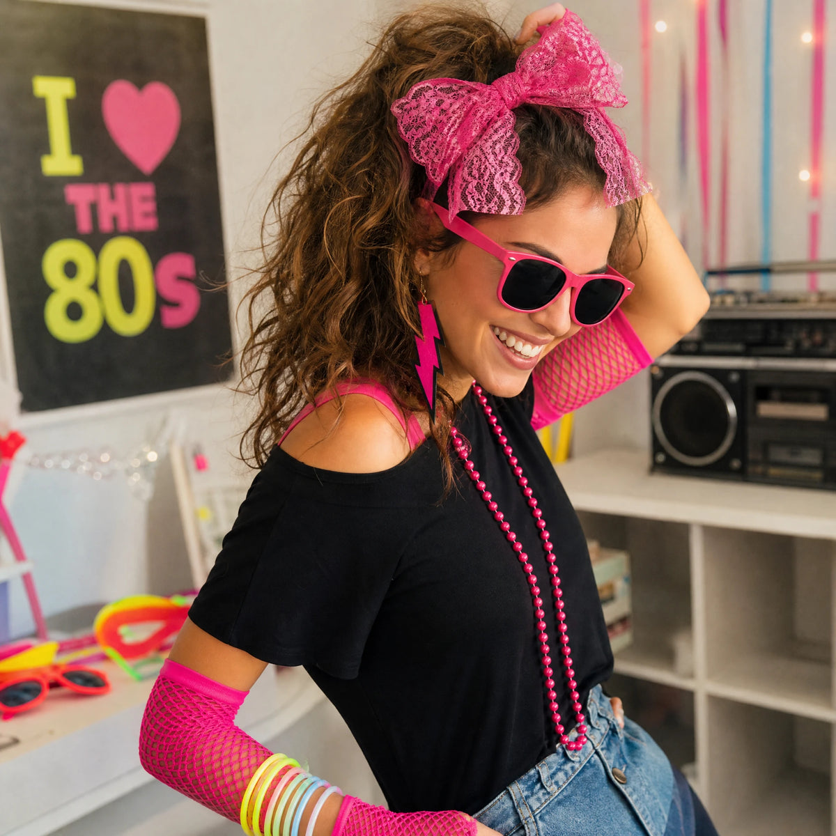 Accessoires Tenue de Fête Femme Années 80 - Utilisation GLOBALE