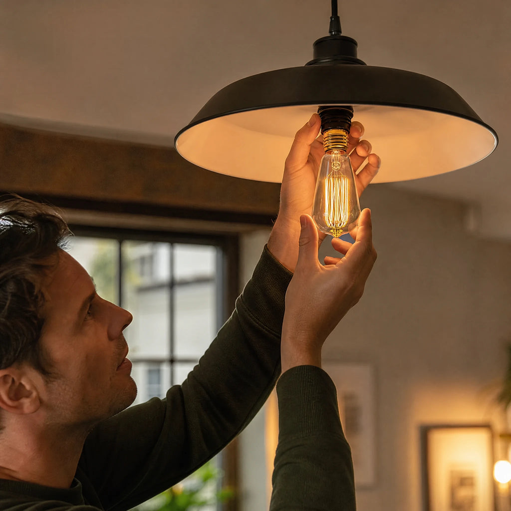 Ampoule vintage E27 à filament apparent et verre ambré - Utilisation GLOBALE