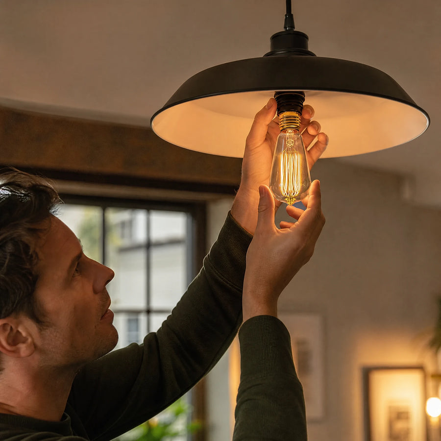 Ampoule vintage E27 à filament apparent et verre ambré - Utilisation GLOBALE