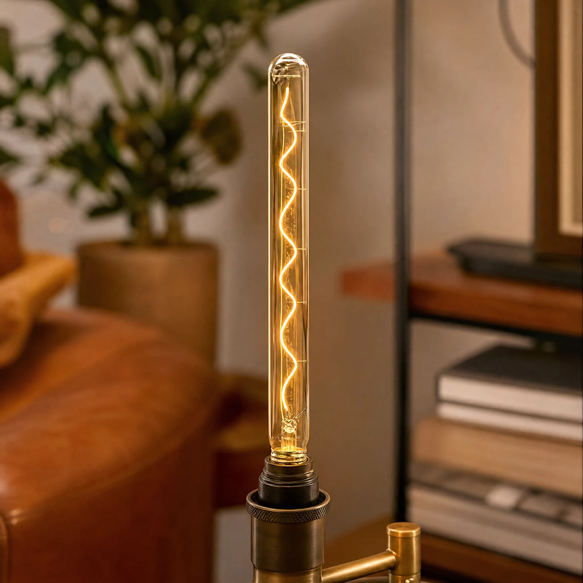 Ampoule vintage tubulaire à filament décoratif spirale - OBJETS VARIES