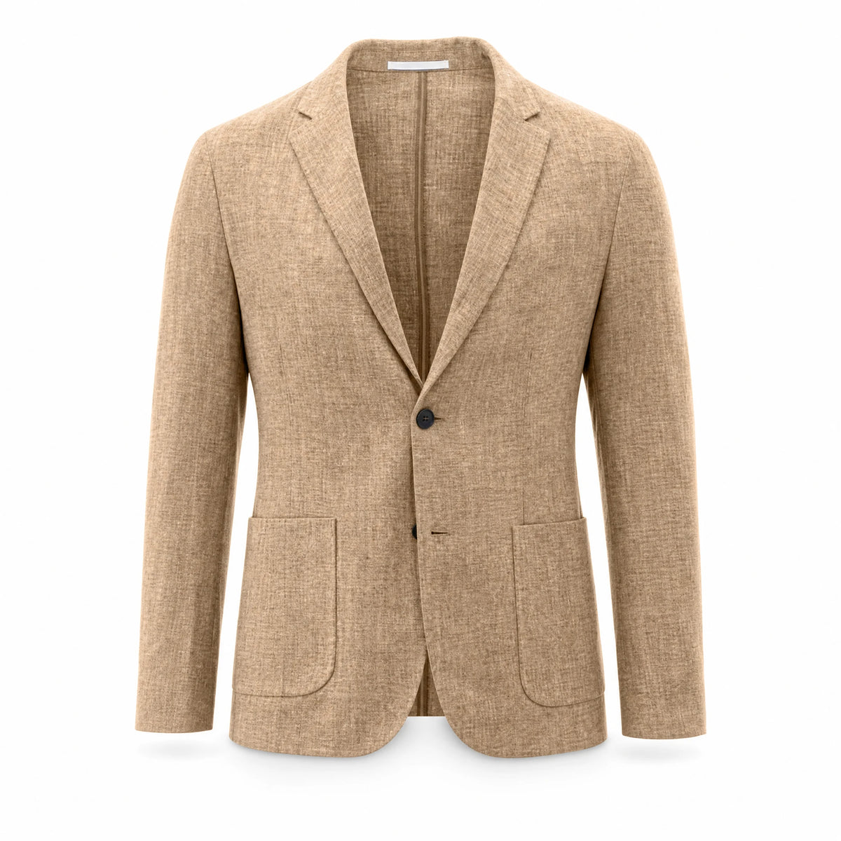 Blazer vintage ajusté à revers décontracté pour hommes - image principale