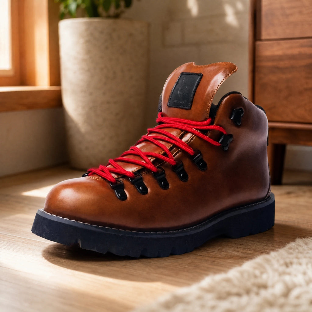 Chaussure Montagne Vintage Homme - produit en situation