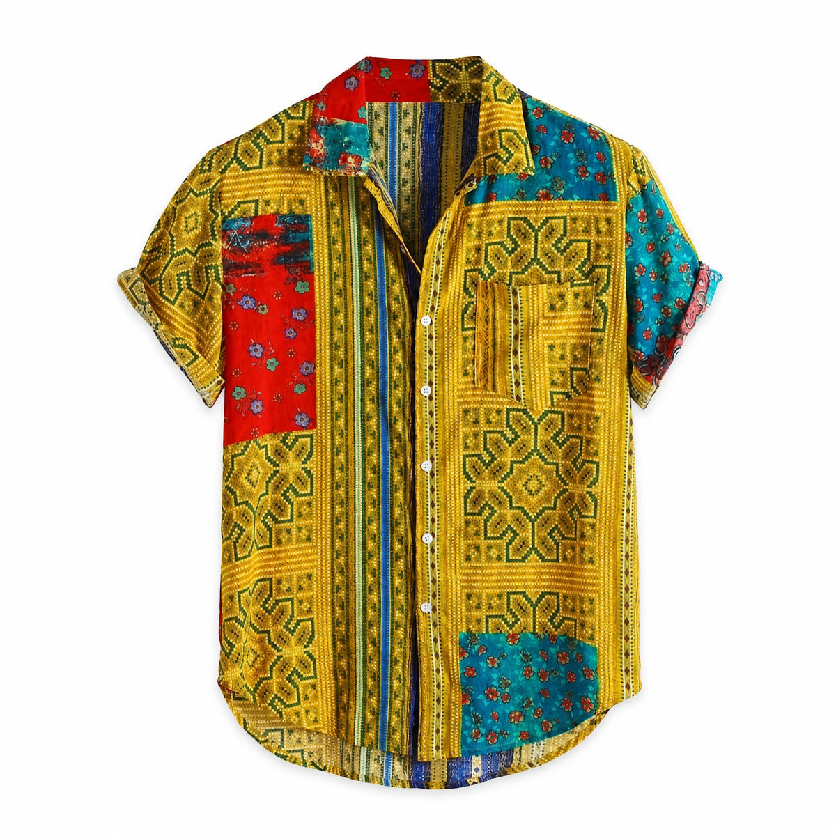 Chemise Manche Courte Vintage - image principale