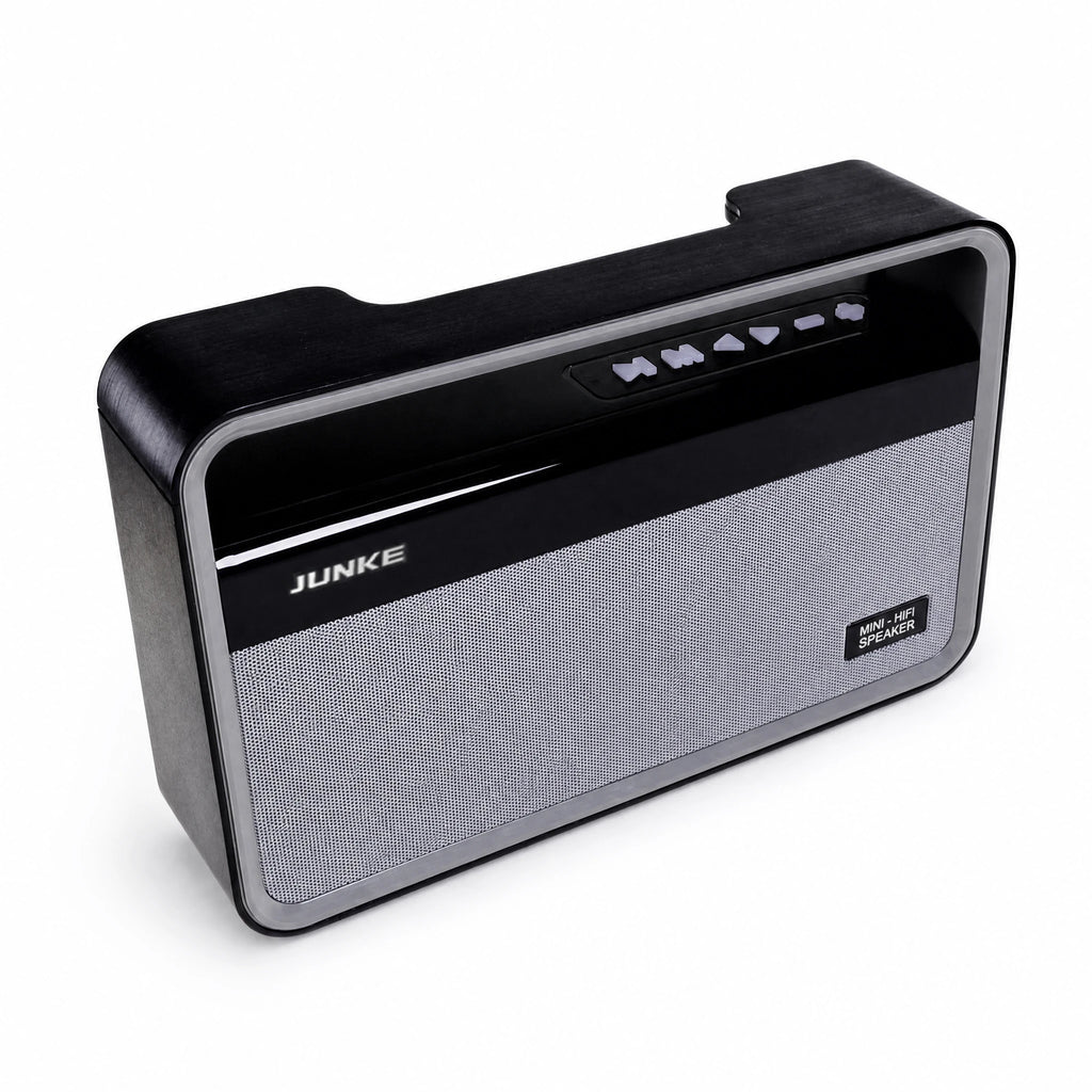 Enceinte Bluetooth Portable Compacte Style Vintage Noir - image principale