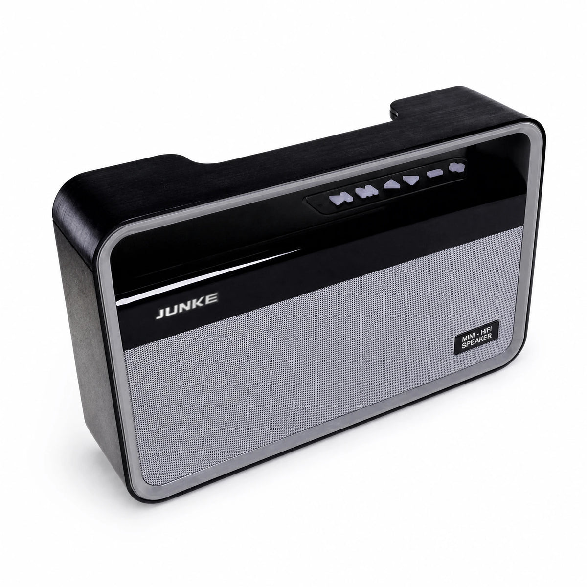 Enceinte Bluetooth Portable Compacte Style Vintage Noir - image principale