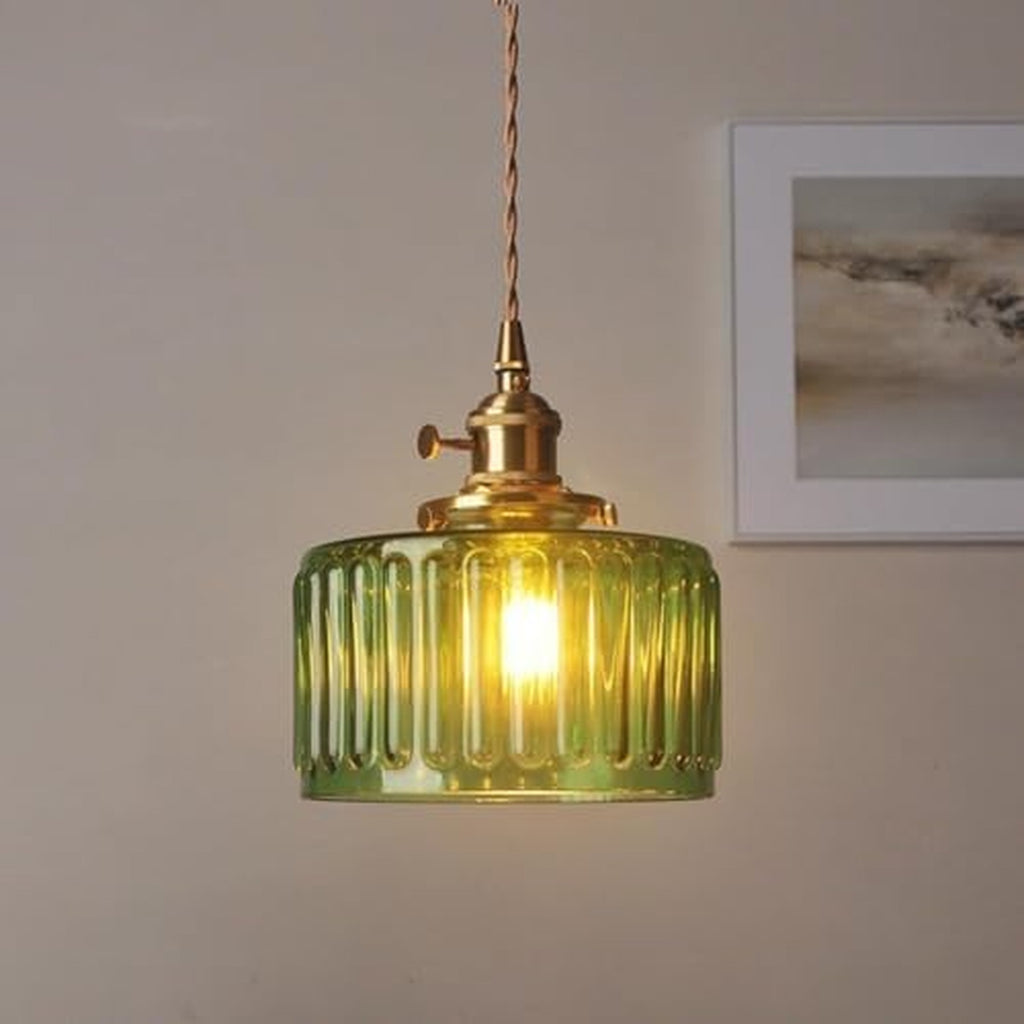 Suspension en Verre Vintage à Motifs Texturés - Utilisation GLOBALE