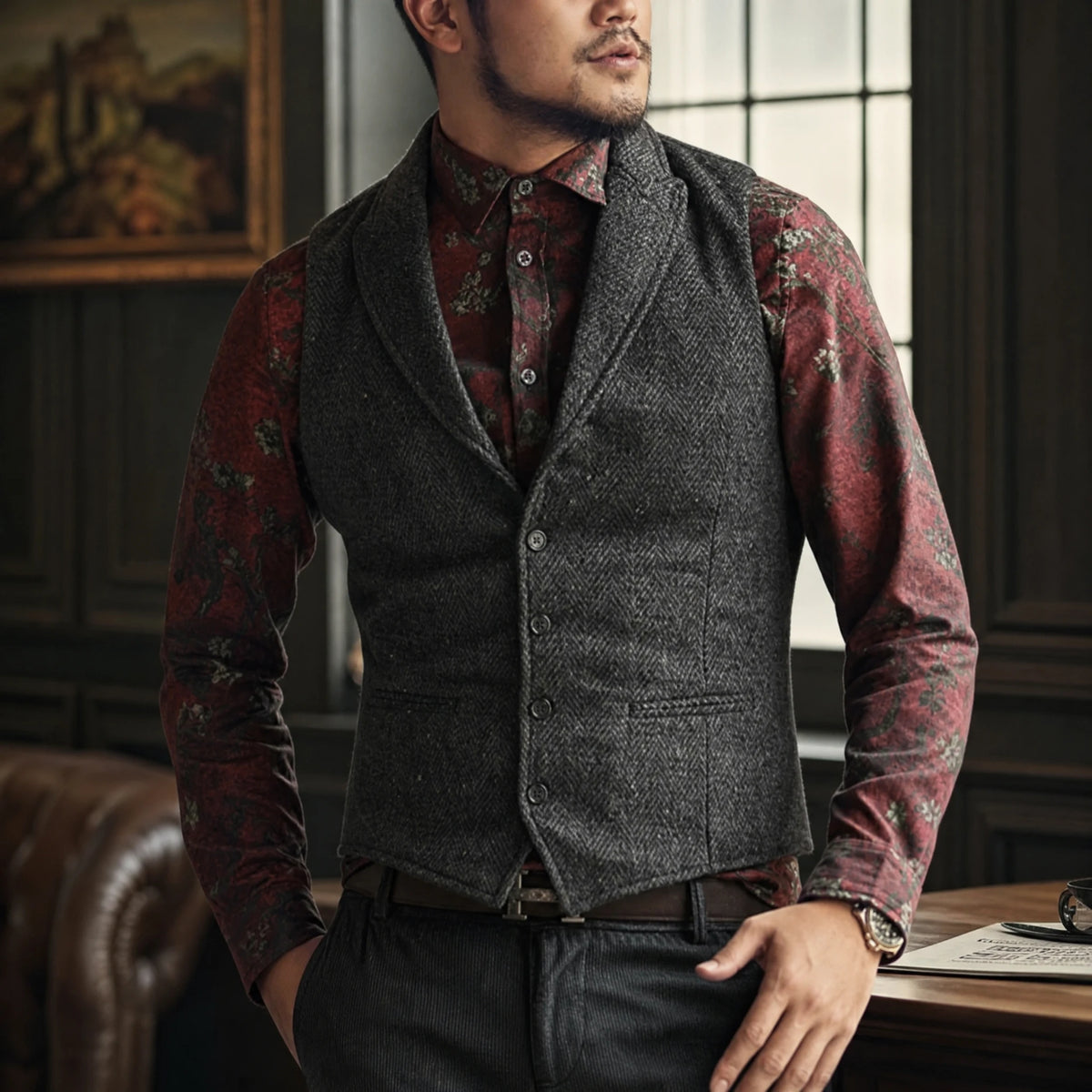 Gilet de Costume Homme Vintage - Utilisation GLOBALE