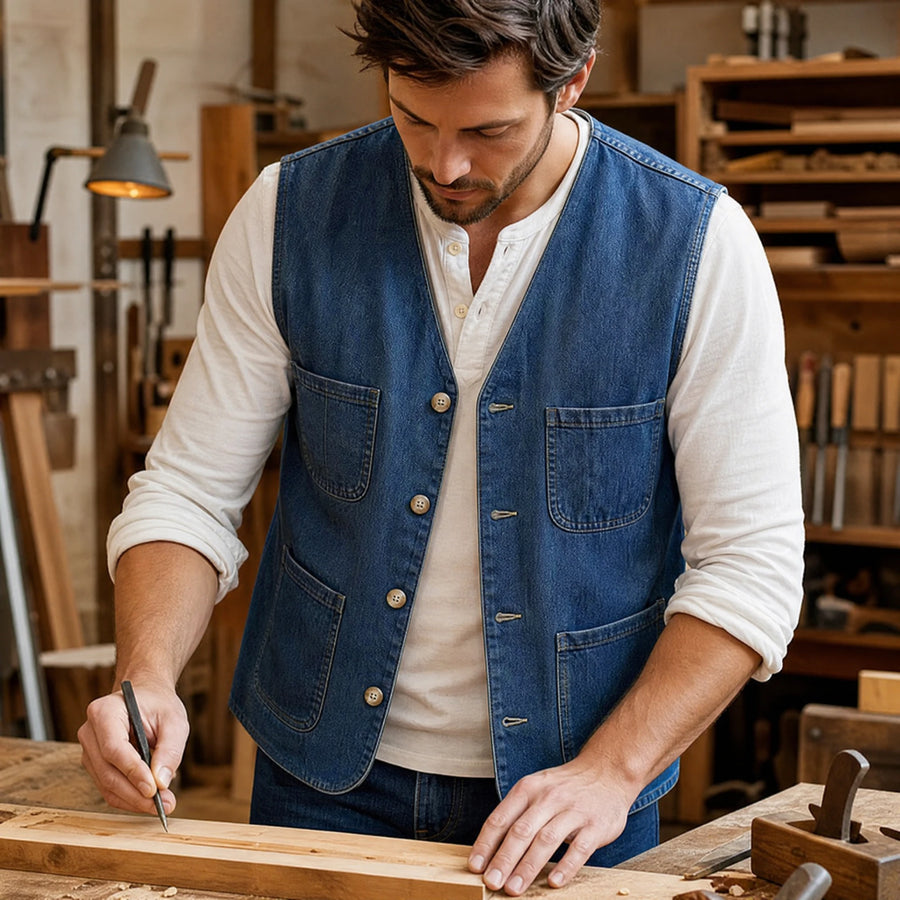 Gilet en Coton pour Homme - Utilisation GLOBALE