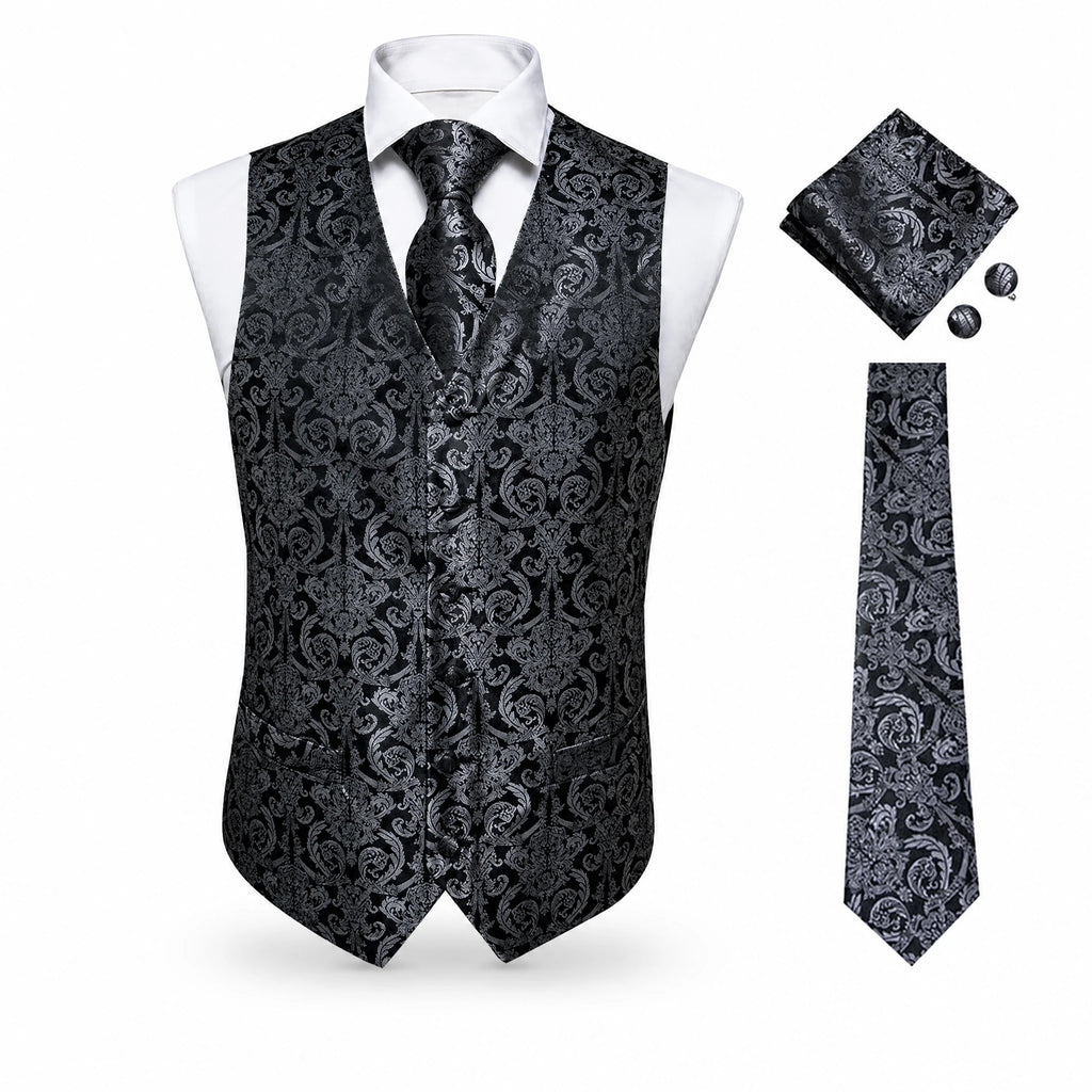 Gilet en Soie Homme Vintage - image principale